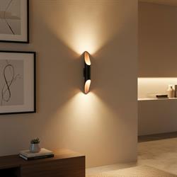 Nevo Çift Yönlü İç Mekan Aplik Siyah Bakır NA157