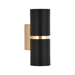 Nevo Çift Yönlü İç Mekan Aplik Siyah Gold NA101