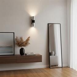 Nevo Çift Yönlü İç Mekan Aplik Siyah Krom NA144