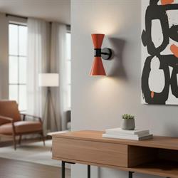 Nevo Çift Yönlü İç Mekan Aplik Siyah Turuncu NA147-1