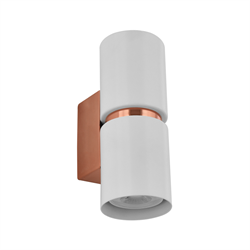 Nevo Çift Yönlü İç Mekan Beyaz Bakır Aplik NA101