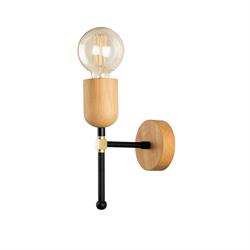 Nevo Dekoratif İç Mekan Ahşap Aplik Siyah NA2022