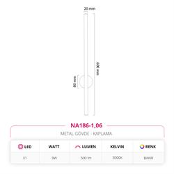 Nevo Dekoratif İç Mekan Aplik Bakır NA186-1