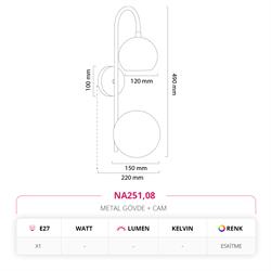 Nevo Dekoratif İç Mekan Aplik Eskitme NA251