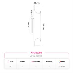 Nevo Dekoratif İç Mekan Aplik Eskitme NA300