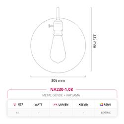 Nevo Dekoratif İç Mekan Aplik Eskitme NA230-1