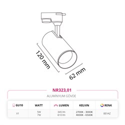 Nevo Dekoratif Ray Spot Beyaz NR323