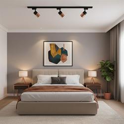 Nevo Dekoratif Ray Spot Siyah Bakır NR321