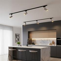 Nevo Dekoratif Ray Spot Siyah Krom NR328