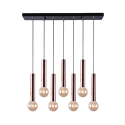 Nevo Dekoratif Yedili Sarkıt Siyah Bakır NS341