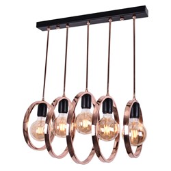 Nevo Dekoratif Beşli Sıralı Sarkıt Siyah Bakır NS343