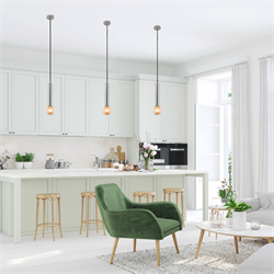 Nevo Dekoratif Tekli Sarkıt Krom NS339