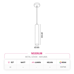 Nevo Dekoratif Tekli Sarkıt Eskitme NS339