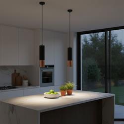 Nevo Dekoratif Tekli Sarkıt Siyah Bakır NS338-2