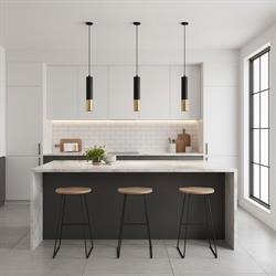 Nevo Dekoratif Tekli Sarkıt Siyah Eskitme NS338-1