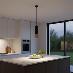 Nevo Dekoratif Tekli Sarkıt Siyah Gold NS338-2