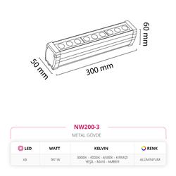 Nevo Dış Mekan 30 CM Wallwasher NW200-3
