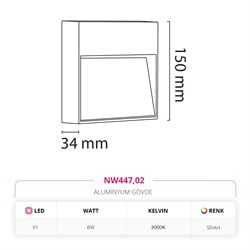 Nevo Dış Mekan Aplik Siyah NW447