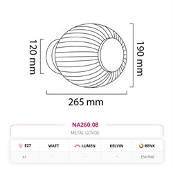 Nevo İç Mekan Aplik Bal Eskitme NA260
