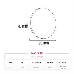 Nevo İç Mekan Aplik Eskitme Boyalı NA218