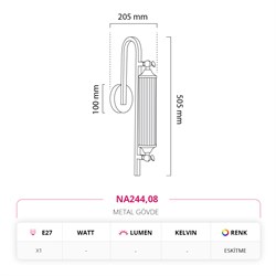 Nevo İç Mekan Aplik Eskitme NA244