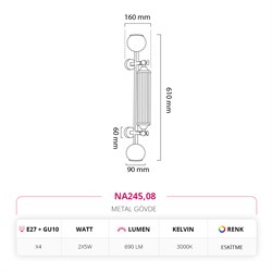 Nevo İç Mekan Aplik Eskitme NA245