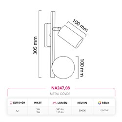Nevo İç Mekan Aplik Eskitme NA247