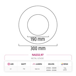 Nevo İç Mekan Aplik Taş Grisi NA232