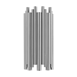 Nevo İç Mekan Çift Yönlü Boru Aplik Krom NA171