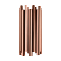 Nevo İç Mekan Çift Yönlü Boru Aplik Bakır NA171