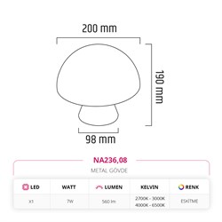 Nevo İç Mekan Mantar Aplik Eskitme NA236