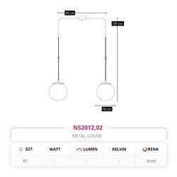 Nevo İkili Sarkıt Siyah NS2012