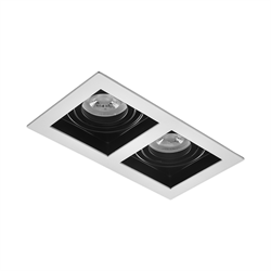 Nevo Sıva Altı İkili Led Spot Siyah Beyaz Siyah ND605