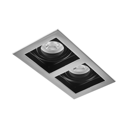 Nevo Sıva Altı İkili Led Spot Siyah Krom Siyah ND605