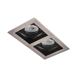 Nevo Sıva Altı İkili Led Spot Siyah Saten Siyah ND605