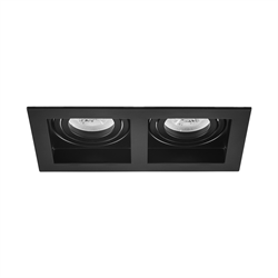 Nevo Sıva Altı İkili Led Spot Siyah ND605