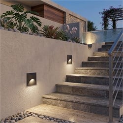 Nevo Sıva Altı Dış Mekan Duvar Armatürü Siyah NW307