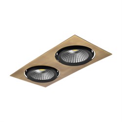 Nevo Sıva Altı İkili Led Spot Eskitme Siyah ND260-2
