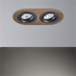 Nevo Sıva Altı İkili Led Spot Eskitme Antrasit ND348-2