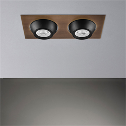 Nevo Sıva Altı İkili Led Spot Eskitme Siyah ND335-2