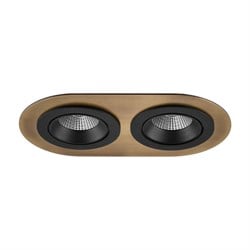 Nevo Sıva Altı İkili Led Spot Siyah Eskitme ND348-2