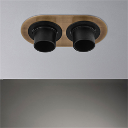 Nevo Sıva Altı İkili Led Spot Eskitme Siyah ND336-2