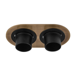 Nevo Sıva Altı İkili Led Spot Eskitme Siyah ND336-2