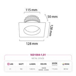 Nevo Sıva Altı Led Spot Beyaz ND1004-1