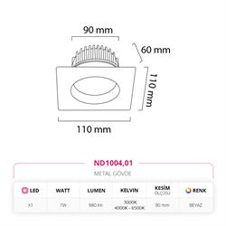 Nevo Sıva Altı Led Spot Beyaz ND1004