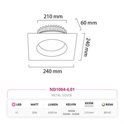 Nevo Sıva Altı Led Spot Beyaz ND1004-4