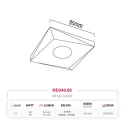 Nevo Sıva Altı Led Spot Eskitme ND346