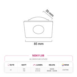 Nevo Sıva Altı Led Spot Eskitme ND611