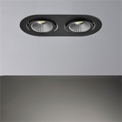 Nevo Sıva Altı İkili Led Spot Siyah ND275-2