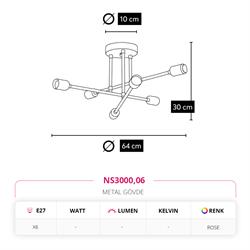 Nevo Sıva Üstü Armatür Rose NS3000